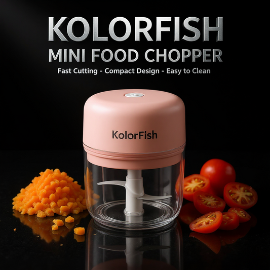 ⚡ KolorFish Electric Mini Garlic Chopper – 250ml Portable Vegetable Cutter