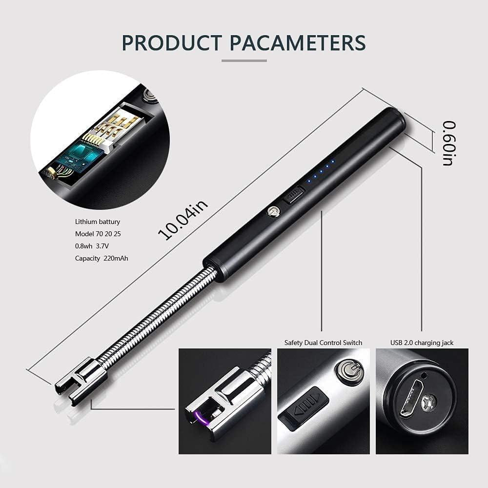 ⚡ USB Plasma Rechargeable Electric Lighter – Windproof & Flameless Kitchen Igniter