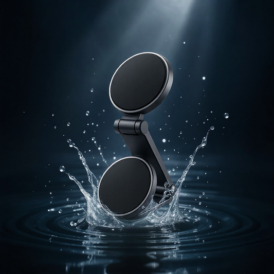 Premium Foldable Magnetic Phone Holder – 360° Rotation, Double-Sided Strong Suction, Universal Fit