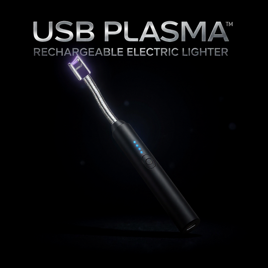 ⚡ USB Plasma Rechargeable Electric Lighter – Windproof & Flameless Kitchen Igniter