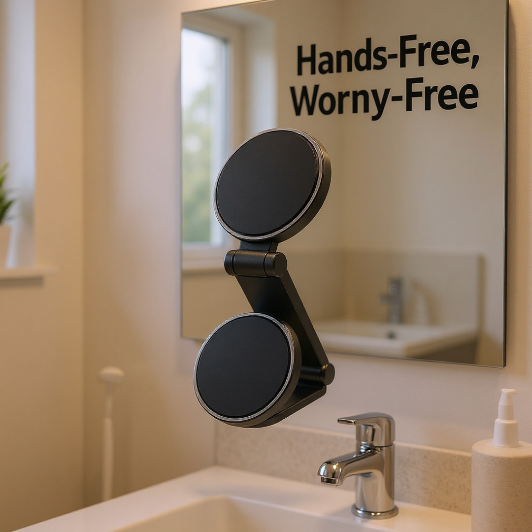 Premium Foldable Magnetic Phone Holder – 360° Rotation, Double-Sided Strong Suction, Universal Fit